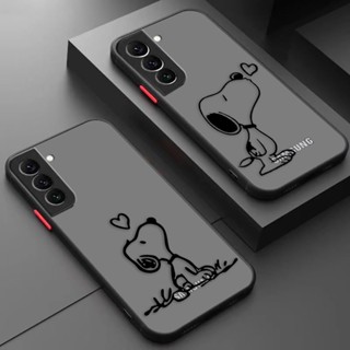 เคสโทรศัพท์มือถือ ผิวด้าน กันกระแทก ลายการ์ตูน Snoopy Kiss Love สําหรับ Samsung M20 M23 M30S M31 M32 M33 M51 M52 M62 J2 J4 J5 J6 J7 J8 PRIME PLUS