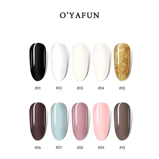 OYAFUN 8ML(1-40) สีทาเล็บ ยาทาเล็บ สีทาเล็บลอกได้ กลิ่นหอม สีทาเล็บเจล ไม่ต้องอบ แห้งเร็ว ปกป้องเล็บ