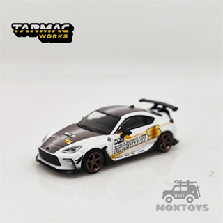 โมเดลรถยนต์ Tarmac Works 1:64 Toyota GR86 HKS HIPERMAX ของเล่นสําหรับเด็ก