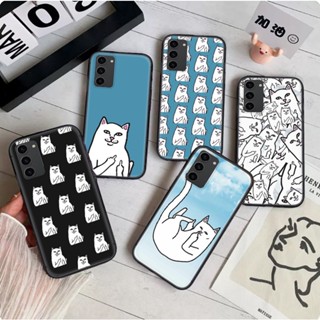 เคสโทรศัพท์มือถือแบบนิ่ม ลายแมว ripndip 214A สําหรับ Samsung Note 10 Lite 20 Ultra S22 Plus