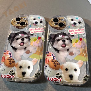 ใหม่ เคสโทรศัพท์มือถือ กันกระแทก ลายสุนัข สามมิติ สําหรับ Iphone 12 13promax xsmax 14 11 78 HWP1