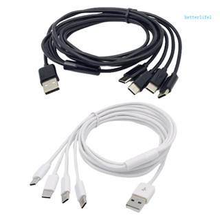 Btm 4-in-1 สายเคเบิลแยก USB C พร้อมปลั๊กตัวผู้ 4 Type-C สําหรับอุปกรณ์มือถือ
