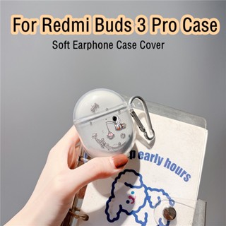 【ของแท้】เคสหูฟัง แบบนิ่ม ลายการ์ตูนหน้ายิ้ม สําหรับ Redmi Buds 3 Pro Redmi Buds 3 Pro