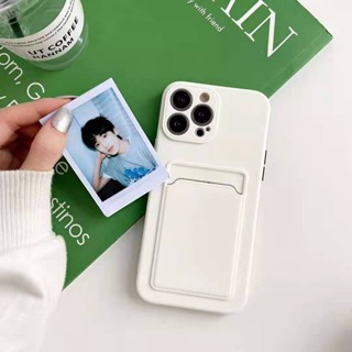 Czm iPhone 11 Pro max i11 i11Pro max ที่ใส่บัตร สี่เหลี่ยม เคสซิลิโคนนิ่ม เคสกันกระแทก