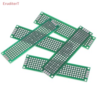 [EruditerT] แผ่นบอร์ดวงจรพิมพ์ทองแดง PCB สองด้าน 2x8 ซม. 5 ชิ้น [ใหม่]