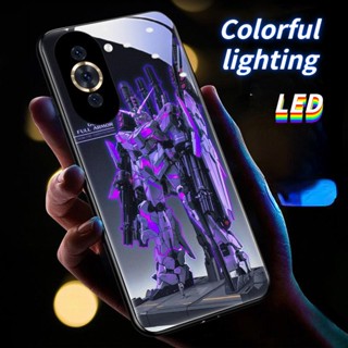 Mg เคสโทรศัพท์มือถือ LED ลายยูนิคอร์นกันดั้ม สําหรับ Huawei P30pro P50pro P40pro+ Honor50pro nova11pro mate50Pro 30Epro nova7se 8se mate40Pro HonorX7 X8 70Pro