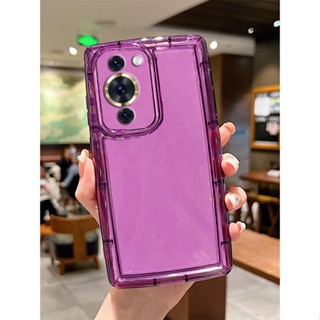 เคสโทรศัพท์มือถือแบบนิ่ม ใส กันกระแทก กันรอยเลนส์กล้อง ทรงวงรี สําหรับ Huawei Nova 11 10 9 Pro 10 SE Y70 Plus P60 Pro