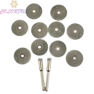 【COLORFUL】10Pcs 20mm Diamond Cutting Off Disc Diamond Grinding Wheel Cutting Discs rzklDH