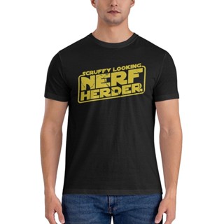 เสื้อยืด ผ้าฝ้าย ลาย Scruffy Looking Nerf Herder สไตล์วินเทจ