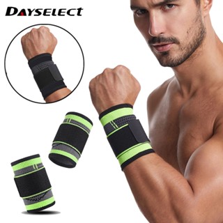 Dayselect สายรัดข้อมือไนล่อน สายรัดข้อมือผู้ชาย เทนนิส แบดมินตัน สายรัดข้อมือ รองรับการยกน้ําหนัก ผ้าพันข้อมือ รองรับอุปกรณ์ป้องกัน