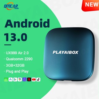 Ux999air2.0 Carplay Ai Box Android 13 3+32GB Netflix Iptv ระบบสปอตฟิวส์อัตโนมัติ สําหรับรถยนต์