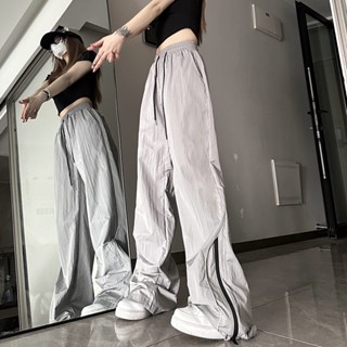 Massimo กางเกงขายาว กางเกง Retro Hip Hop Pants 2023 NEW Style 071529