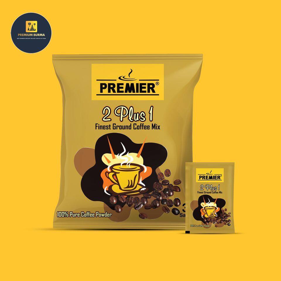Premier 2 Plus 1 Coffee Mix ပရီးမီးယား 2 + 1 နှပ်ကော်ဖီ