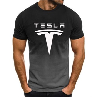 เสื้อยืดลําลอง แขนสั้น คอกลม พิมพ์ลายดิจิตอล Tesla Ink 3 มิติ ระบายอากาศ ขนาดใหญ่ แฟชั่นฤดูร้อน สําหรับผู้ชาย และผู้หญิง 2023