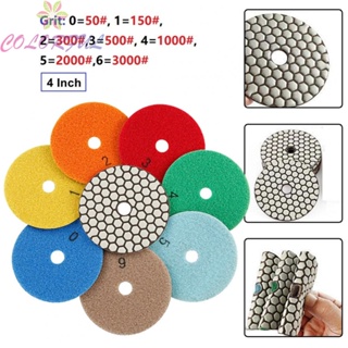 【COLORFUL】Diamond Dry Sanding Disc Wear-resistant 4 Inch For Granite Marble Diamond