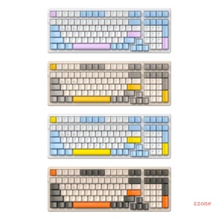 Zzz K96 คีย์บอร์ดเล่นเกมไร้สาย โหมดคู่ พร้อมปุ่มกดสามสี