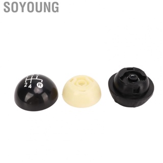 Soyoung 5 Speed Shifter Knob  Sphere Manual Gear Shift Ergonomic with Dust Cover for Automotive