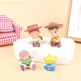 Timehee ตุ๊กตาฟิกเกอร์ดิสนีย์ Toy Story Buzz Lightyear Woody Alien 4 ชิ้น