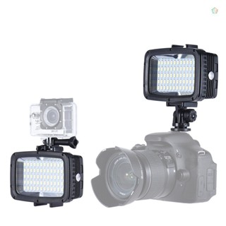 (adspth)Andoer โคมไฟ LED 1800LM 3 โหมด กันน้ํา 40 ม. 5500K 60 ชิ้น สําหรับกล้อง DSLR 10 Xiaomi Yi SJCAM