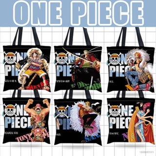 Si ONE PIECE กระเป๋าถือลําลอง ผ้าแคนวาส ลายการ์ตูนอนิเมะ Luffy Zoro Robin Chopper แฟชั่น สําหรับนักเรียน