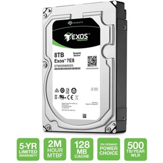 Seagate ไดรฟ์ภายใน ความจุ 8TB 3.5 HDD 7200RPM SATA 6Gbps 256 MB ST8000NM0055