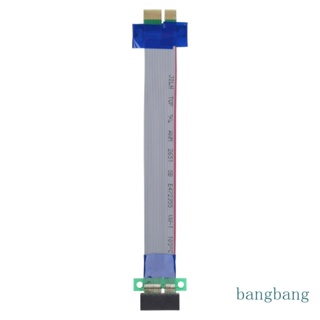 Bang 1X ถึง 1X สายเคเบิลแปลงการ์ดไรเซอร์ PCI-E PCIE X 1 ริบบิ้นขยาย