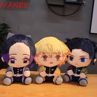 IVANES ตุ๊กตาฟิกเกอร์ Demon Slayer Agatsuma Zenitsu Kamado Tanjirou Kimetsu no Yaiba Tomioka Giyuu Kamado Nezuko ของเล่นสําหรับเด็ก