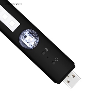 [springeven] โคมไฟ LED RGB ไร้สาย ควบคุมด้วยเสียง สําหรับติดหลังคารถยนต์