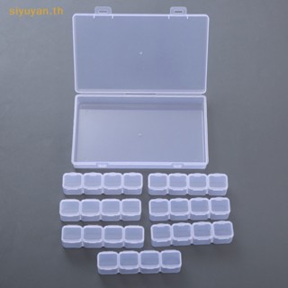 Siyuyan กล่องใส 28 ช่อง สําหรับใส่อุปกรณ์ปักครอสสติตช์ DIY 1 ชุด