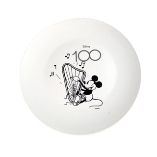 Disney จานเซรามิค ลายมิกกี้ มิวสิค 100 ปี (10 นิ้ว)