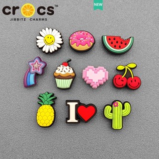 Jibbitz crocs charms ผลไม้ซีรีส์อาหารรองเท้าหัวเข็มขัดหลุมรองเท้าอุปกรณ์เสริม DIY หัวเข็มขัดตกแต่ง