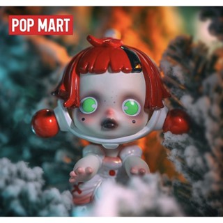 ตุ๊กตาฟิกเกอร์ Pop Mart SKULLPANDA White Maid Figure sp Elevator ของเล่นสําหรับเด็ก