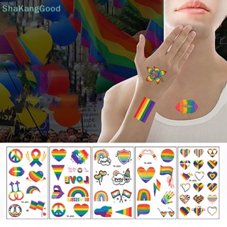 Skth สติกเกอร์รอยสักชั่วคราว LGBT กันน้ํา ลอกออกได้