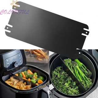 【COLORFUL】Air Fryer Divider 304 Stainless Steel BBQ Cooking Kitchen Plate Pot Steak