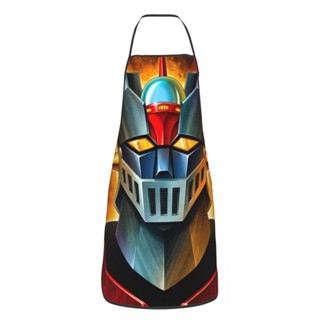 Ufo ผ้ากันเปื้อน ลายการ์ตูนอนิเมะ Robot Mazinger Z ตลก สําหรับผู้หญิง ผู้ชาย ทุกเพศ เชฟ เอี๊ยม ทาเบเลียร์ อาหาร ทําอาหาร เบเกอรี่ สวน