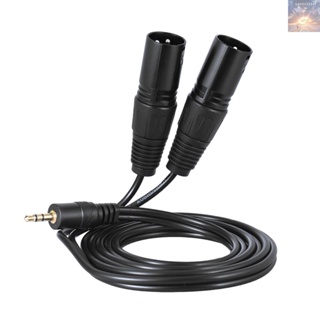 พร้อมส่ง สายเคเบิลเสียง XLR ตัวผู้ เป็น 3.5 มม. ตัวผู้ 1.5 ม. 5 ฟุต