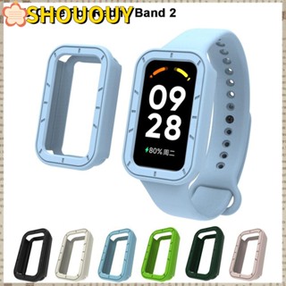 SHOUOUY เคส TPU อุปกรณ์เสริม กันชน สมาร์ทแบนด์ กรอบป้องกัน สําหรับ Redmi Band 2