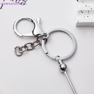 Newsandthen1 DIY พวงกุญแจลูกปัด ลูกปัด ทําด้วยมือ พวงกุญแจบาร์ นกกระจอกเปล่า จี้กระเป๋า เสน่ห์ ป้าย รีล เครื่องประดับ อุปกรณ์ที่ดี