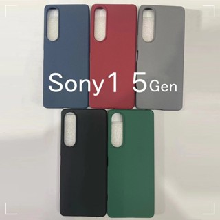 เคสโทรศัพท์มือถือแบบนิ่ม ผิวด้าน บางมาก สีพื้น เรียบง่าย สําหรับ SONY Xperia 1V