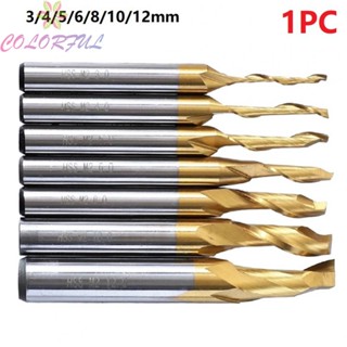 【COLORFUL】Spiral End Mill Titanium Coating For Cutting Aluminum High Speed Steel