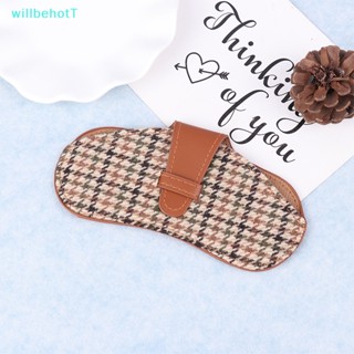 [WillbehotT] กระเป๋าเคส ลายสก๊อต หรูหรา สําหรับใส่แว่นตากันแดด 1 ชิ้น [ใหม่]