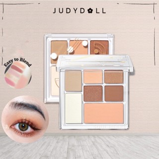 Judydoll Play Color All in One พาเลตต์อายแชโดว์ Tangram เนื้อแมตต์ ไม่เลอะง่าย