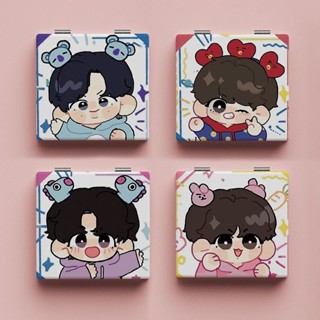 Tata กระจกแต่งหน้า พิมพ์ลายอนิเมะ BTS สไตล์เกาหลี