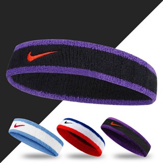 Trendy Sports Headband Summer Sweat Absorbing Cotton Hair Band Mens and Womens Running Fitness Headband Sweatband Bandeau Yoga Beauty F6pk