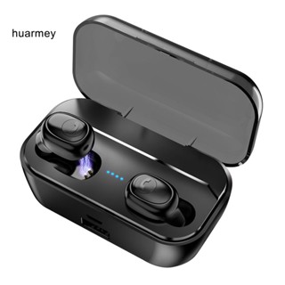 Huarmey G6S หูฟังสเตอริโอไร้สาย บลูทูธ 50 พร้อมกล่องชาร์จ