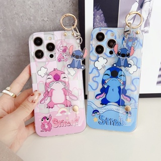 Yiki|เคสโทรศัพท์มือถือแบบนิ่ม TPU ลายการ์ตูนสติตช์โกรธ พร้อมสายคล้อง และตุ๊กตา สําหรับ Samsung A24 A22S A22 A14 A13 A12 A04E A04S A04 A03S A03 A02S A02 A11 A10S A10