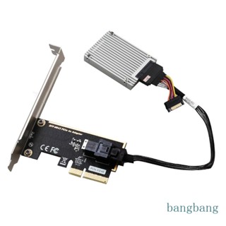 Bang อะแดปเตอร์การ์ดขยาย SFF-8643 3 0 x8 x4 เป็น 2 SSD