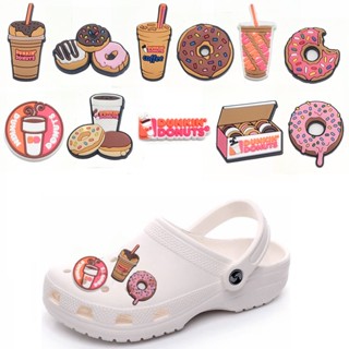 ตัวติดรองเท้า Crocs Jibbitz Charm Donut อาหาร ขนมหวาน โดนัท Jibits Croc Pin Dunkin สําหรับเด็ก