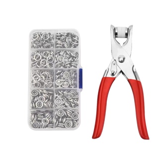 102pcs Multifunctional Portable Crafting Garment Snap Fastener Hand Plier Five-Claw Buckle Press Studs Kit