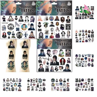 Taylor2pv สติกเกอร์รอยสัก แบบใช้แล้วทิ้ง กันน้ํา ของขวัญเด็ก สําหรับตกแต่งวันพุธ